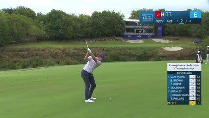 Austin Hitt makes birdie on No. 18 at Compliance Solutions