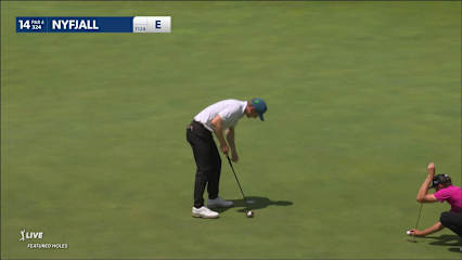 David Nyfjall converts birdie at CJ CUP Byron Nelson