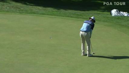 Jared Wolfe makes eagle on No. 16 in Round 1 at Albertsons Boise Open