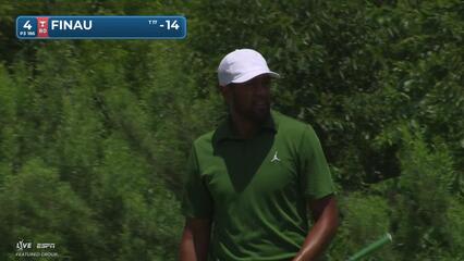 Tony Finau hits tee shot to 7 feet, sets up birdie on No. 4 at THE CJ CUP