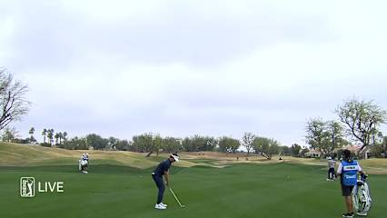 Jamie Lovemark sticks approach to set up birdie at The American Express 