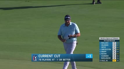 Blaine Hale, Jr. holes out for Eagle on No. 12 at Mexico Open