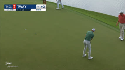 Kevin Tway drains 18-foot birdie at Wells Fargo