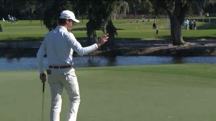 Cole Hammer drains 19-foot birdie at The RSM Classic