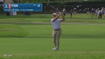 Steven Fisk's 120-yard approach sets up birdie on No. 2 at Charles Schwab