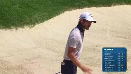 Noah Goodwin makes birdie on No. 18 at 3M Open