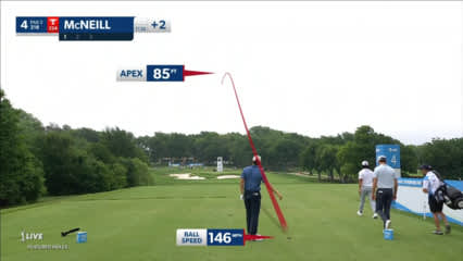 George McNeill dials in tee shot to set up birdie at AT&T Byron Nelson