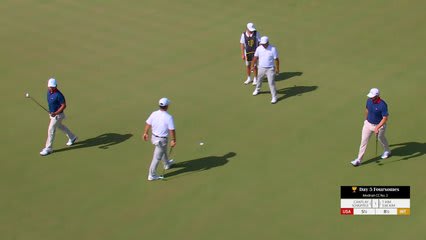 Cantlay/Schauffele makes birdie on No. 2 at the 2026 Presidents Cup