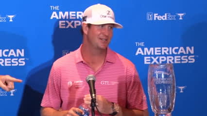 Hudson Swafford’s news conference after winning The American Express