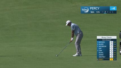 Cameron Percy makes birdie on No. 18 at Hoag Classic