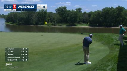 Richy Werenski holes out for birdie at John Deere