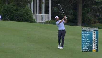 Patrick Cantlay's 99-yard approach sets up birdie on No. 2 at Travelers