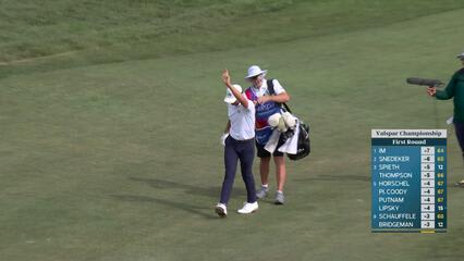 Paul Peterson holes out 89-foot fairway putt for birdie on No. 18 at Valspar