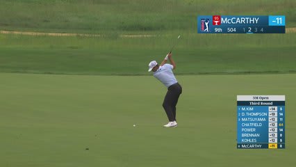 Denny McCarthy's 213-yard approach sets up birdie on No. 9 at 3M Open