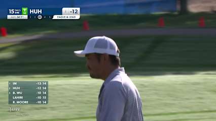 John Huh makes birdie on No. 15 at Wyndham