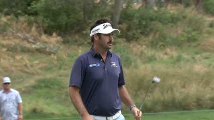 Brett Drewitt curls in putt for birdie at Utah Championship