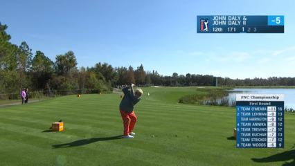 John Daly's great tee shot leads to birdie at PNC Championship