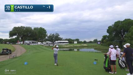 Ricky Castillo hits tee shot to 12 feet, sets up birdie on No. 13 at Charles Schwab