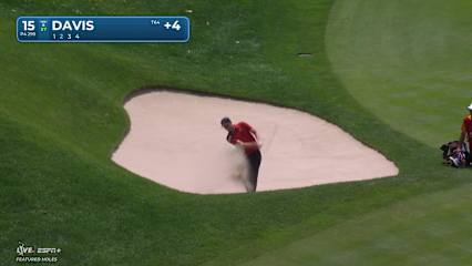 Cam Davis makes birdie on No. 15 at Travelers