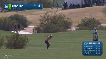 Akshay Bhatia hits 238-yard approach to 4 feet, sets up eagle on No. 13 at WM Phoenix Open