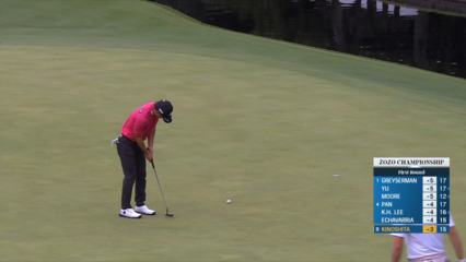 Ryosuke Kinoshita converts birdie putt at ZOZO CHAMPIONSHIP