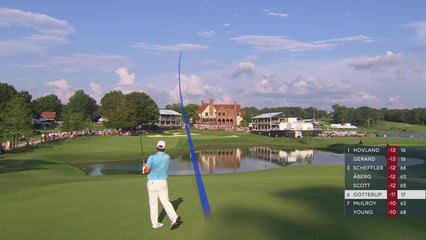 Chris Gotterup's 254-yard approach sets up birdie on No. 18 at TOUR Championship