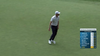 Adam Long overshoots green in two and birdies at Barbasol