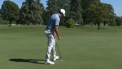 Julian Suri drains birdie putt at Nationwide Children's