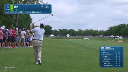 Sungjae Im sinks 4-foot putt for birdie on No. 5 at THE CJ CUP