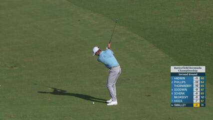 Alex Smalley makes birdie on No. 12 at Butterfield Bermuda