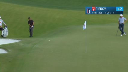 Scott Piercy's tight chip leads to birdie at Wells Fargo
