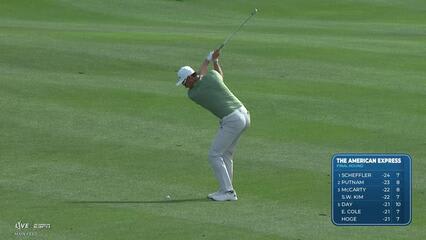 Haotong Li hits 139-yard approach to 4 feet, sets up birdie on No. 10 at The American Express