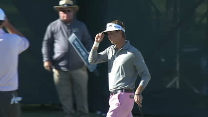 Smylie Kaufman's birdie roll on No. 18 at Sanderson Farms