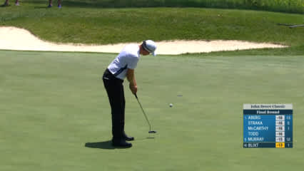 Jonas Blixt holes 13-foot birdie at John Deere