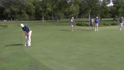 Boo Weekley makes birdie putt on No. 14 at Sanford International