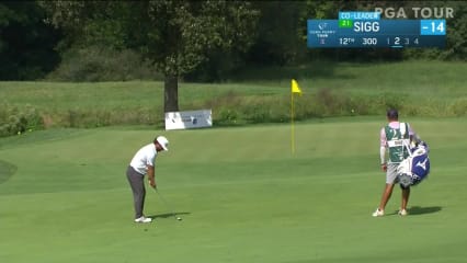 Greyson Sigg makes birdie on No. 12 in Round 3 at Korn Ferry Tour Champ