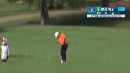 Miguel Angel Jiménez makes birdie on No. 11 at Sanford International