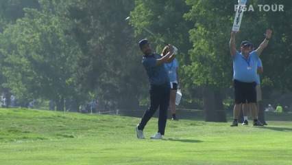 J.J. Spaun reaches in two to set up birdie at Boise Open