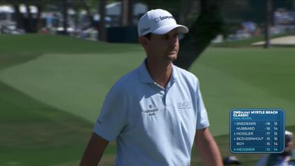 Mac Meissner drains 19-foot putt for birdie on No. 15 at ONEflight Myrtle