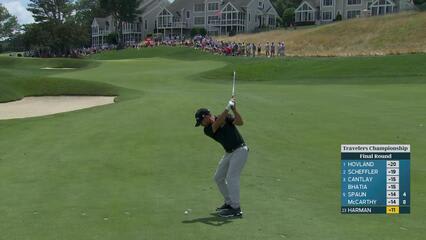 Brian Harman's 103-yard approach sets up birdie on No. 1 at Travelers