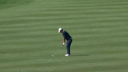 Collin Morikawa reaches par-5 No. 13 in two, makes birdie at Travelers