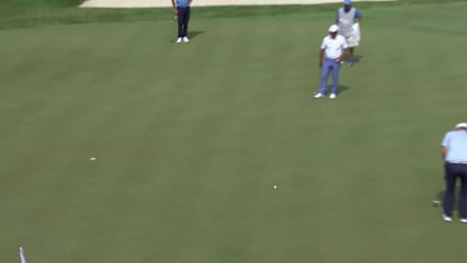 Steve Allan makes par putt on No. 17 at Principal Charity Classic