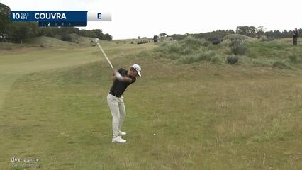 Martin Couvra sinks 24-foot birdie putt on No. 10 at Genesis Scottish Open