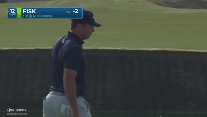 Steven Fisk makes birdie on No. 12 at The RSM Classic