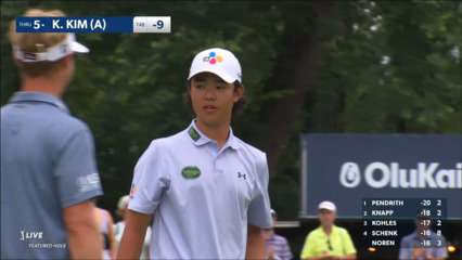 Kris Kim makes short birdie putt at THE CJ CUP