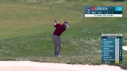 Hank Lebioda hits 135-yard eagle approach from rough at Valspar