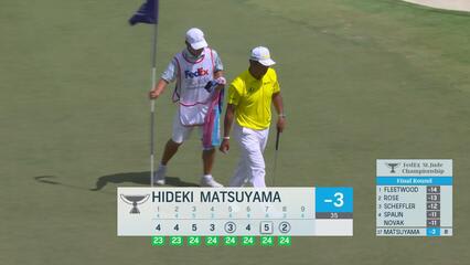 Hideki Matsuyama makes birdie on No. 8 at FedEx St. Jude