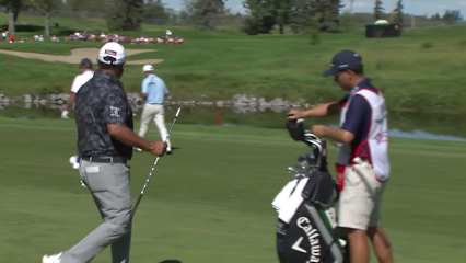 Ricardo Gonzalez makes birdie on No. 15 at Rogers Charity Classic
