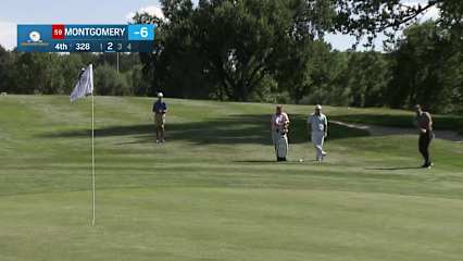Taylor Montgomery makes birdie on No. 4 at Utah Championship