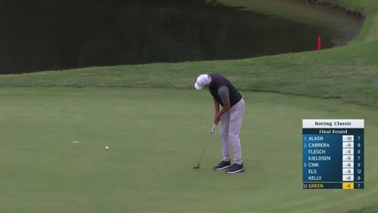 Richard Green makes birdie on No. 8 at Boeing Classic